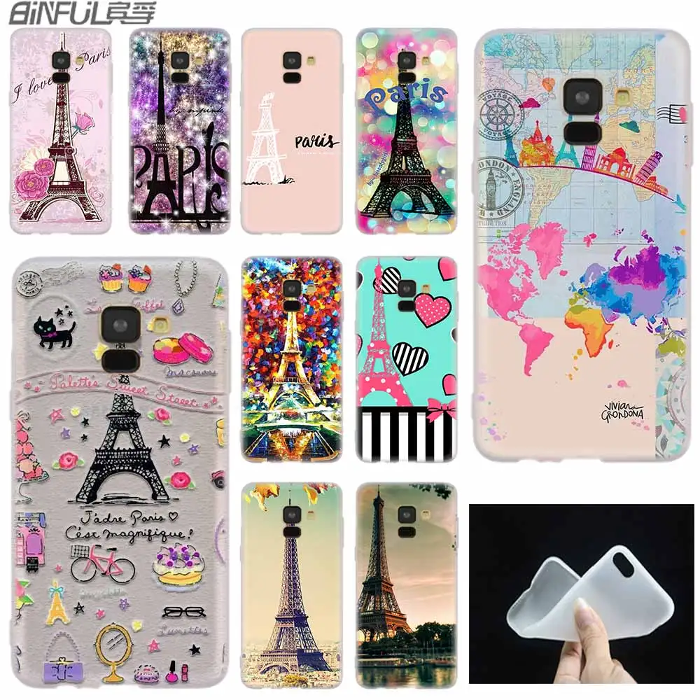 Очаровательный Париж арт чехол силиконовый для телефона Samsung A50 A70 A80 A30 A40 A90 A6 A8 A9 A7