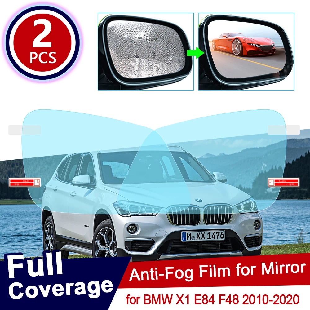 

for BMW X1 E84 F48 2010~2020 Car Rearview Mirror Protective Film Anti Dazzle Waterproof Rainproof Anti Fog Car Sticker 2011 2012