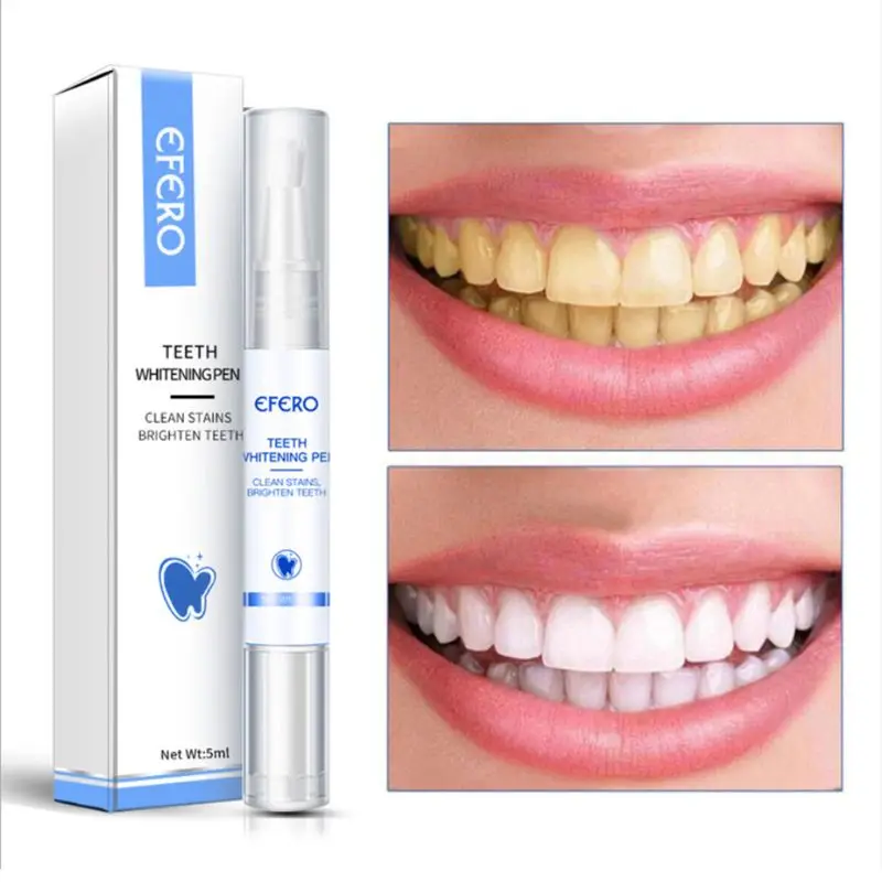 

5ml Teeth Whitening Tooth Gel Pen Remove Plaque Stains Bleaching Essence Oral Hygiene Serum Professional Toothpaste Dental G99E