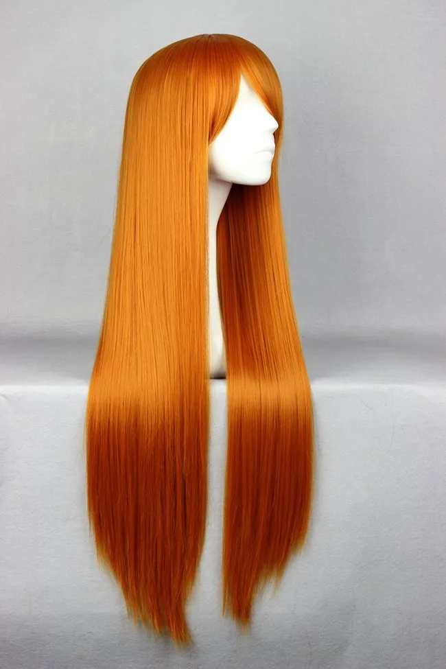ЕВА АСУКА Лэнгли сорью 80 см длинный оранжево-красный термостойкий волос костюм