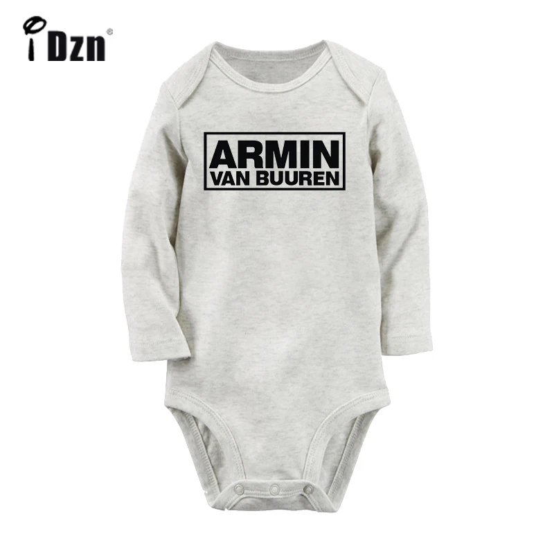 JcBaby693GC U2 альтернатива рок-группа ACDC Armin Van Buuren DJ вентиляторы Новорожденный ребенок боди малыш комбинезоны с длинными рукавами хлопок одежда - Цвет: JcBaby693GC