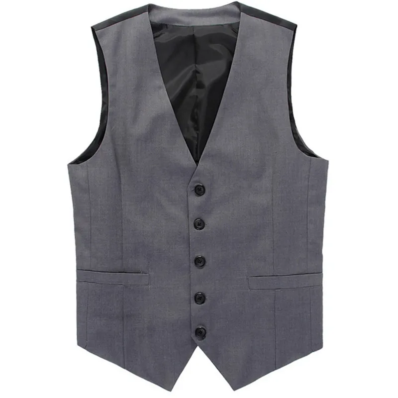 Лидер продаж 2021 мужской жилет весна и осень модная серая приталенная Деловая