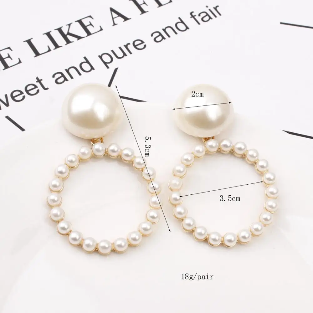 Новинка 2020 классические женские длинные висячие серьги с искусственным жемчугом