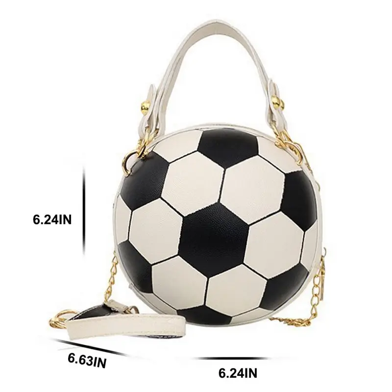 

New Design Basketball Shape Hand Bag Fashion Women Chains Handbag Letter Shoulder Bag Female Mini Crossbody Bags Circular Purse