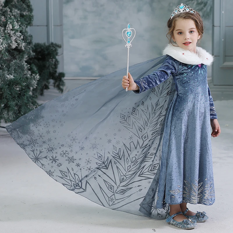 Dress Girl Kids Princess Party Hallowen Costume Cosplay Fantasy Baby Girls Dresses With Accessories Vestido infantil | Детская одежда и