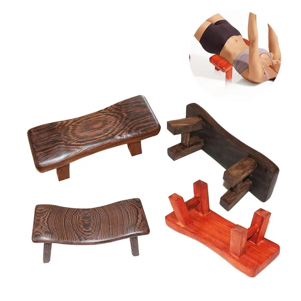 Подушка для сна фитнеса йоги твердой древесины шейки матки Массажная подушка