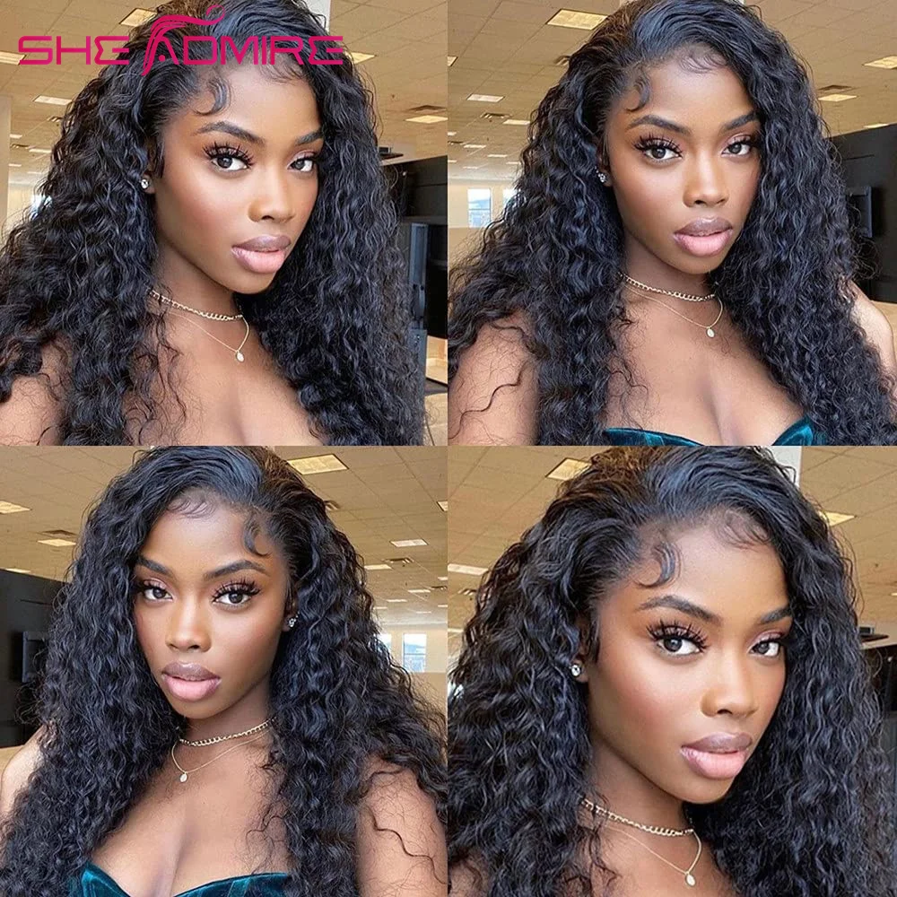 Парик с прозрачной застежкой на сетке парики из человеческих волос глубокой