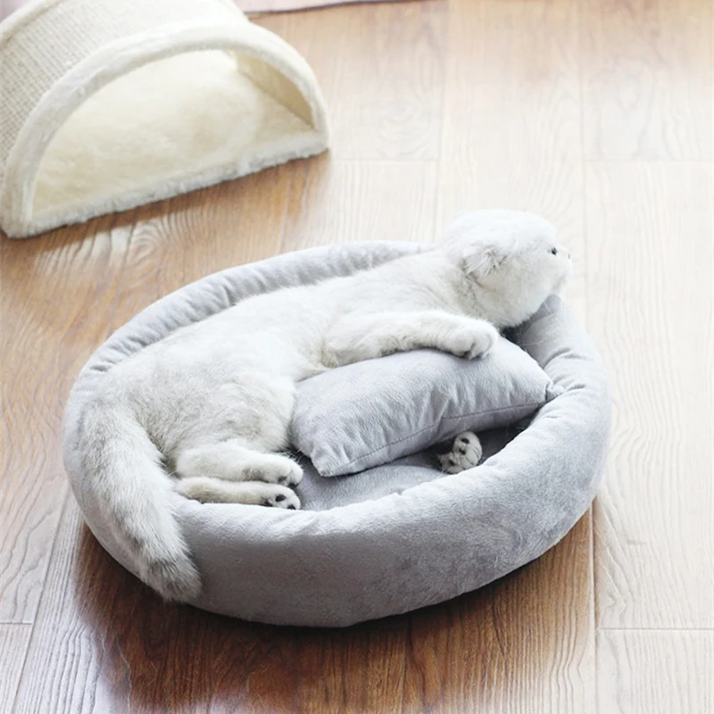 Зимнее теплое одеяло для сна домашних животных мягкая кровать кошек|Кровати и