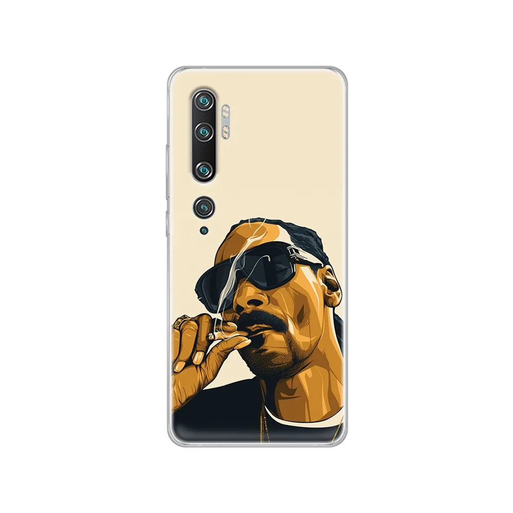 RAP GOD Snoop dogg 3D ТПУ водонепроницаемый Etui Прозрачный чехол для телефона XIAOMI mi 3 4 5 5X 8 9