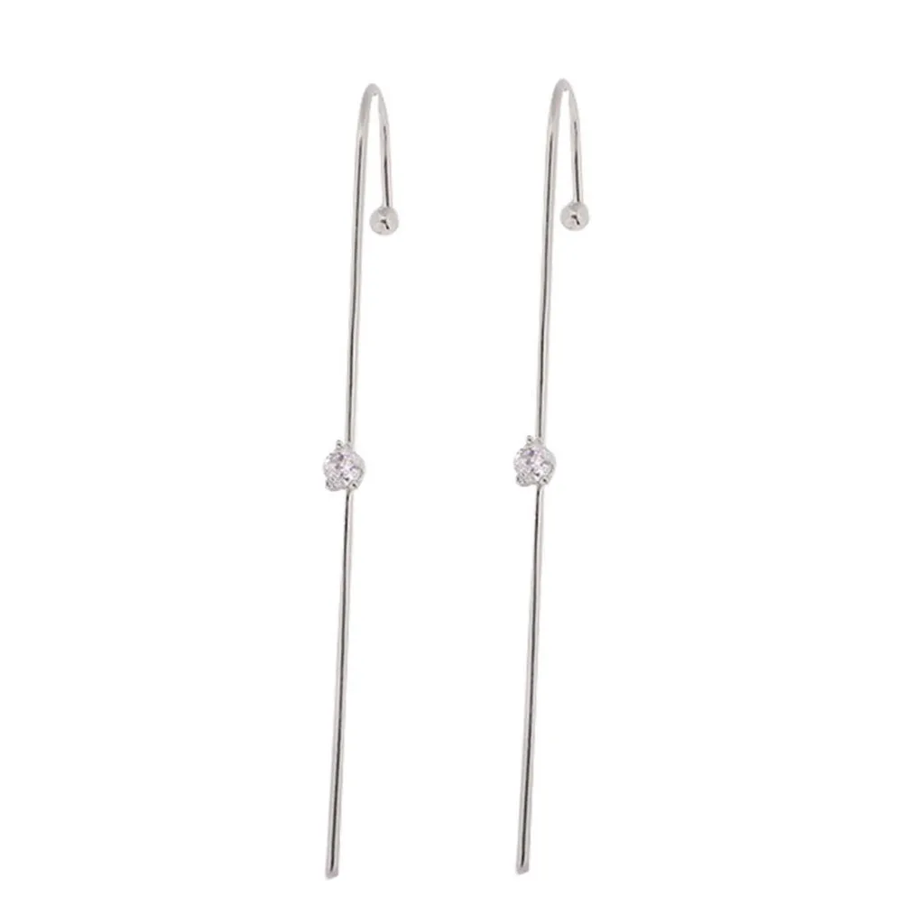 Серьги-гвоздики с крючком на гусеничном ходу 2 шт. | Украшения и аксессуары