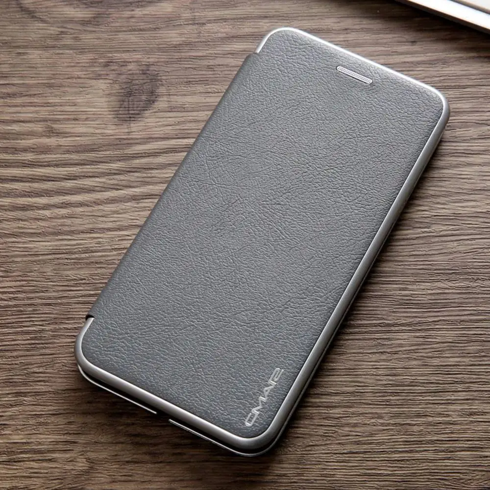 L-FADNUT элегантный флип-кошелек чехол для телефона для iPhone X Xr Xs 11 Pro Max 8 7 6S 6 Plus роскошный кожаный бампер 360 Защитный чехол - Цвет: Gray