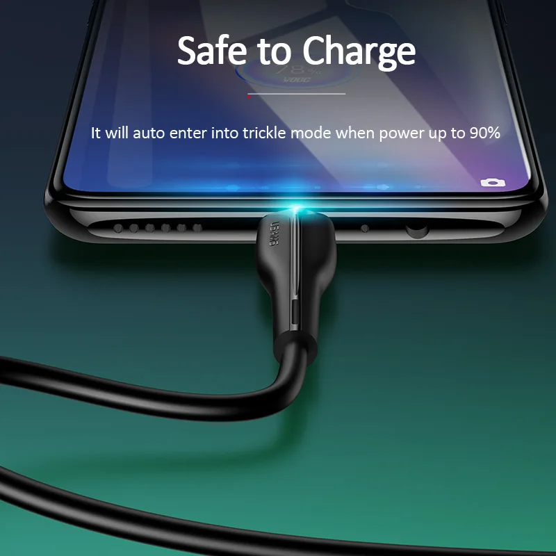 USAMS Micro USB Cable 4A Fast Charging Sync Data Mobile Phone Charger For Samsung Xiaomi Sony HTC LG Android Cables | Мобильные