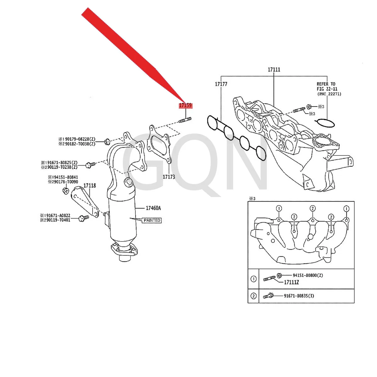 

Stud bolts (for manifold to cylinder head) 2008-Toy ota YAR ISC ORO LLA AUR ISH IA CE Exhaust Manifold Screw Manifold Screw