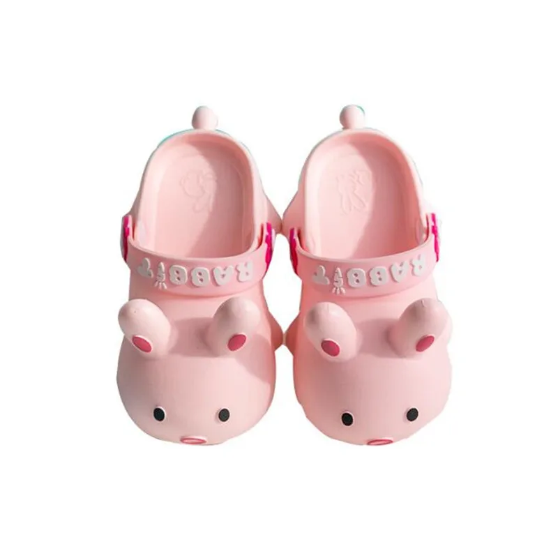 Для детей на лето Тапочки для мальчиков и девочек милые детские куртки с кроликом