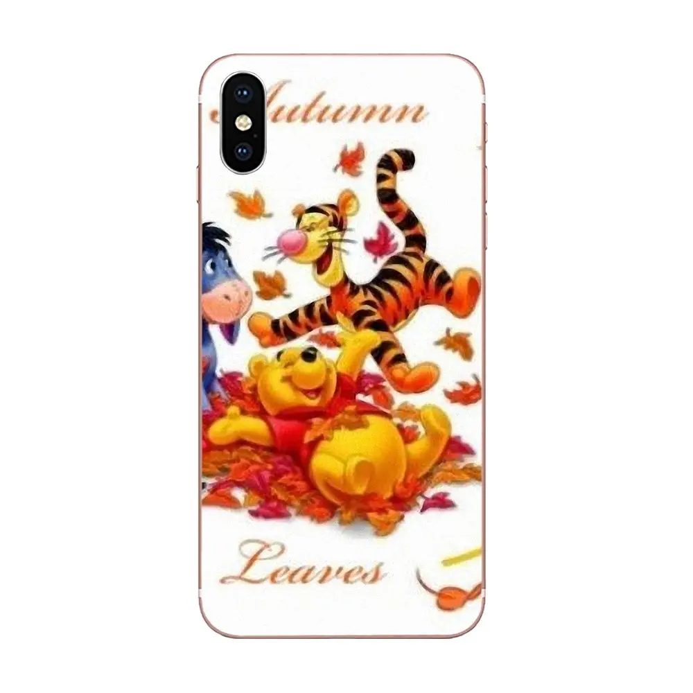 Винни-Пух в осенними листьями модные чехлы для Huawei NOVA 2 V20 Y3II Y5 Y5II Y6 Y6II Y7 Y9 G8 G9 GR3 GR5 GX8
