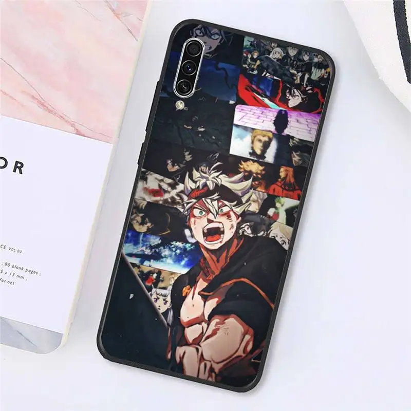 

Japan anime Black Clover Phone Case For Samsung galaxy A S note 10 7 8 9 20 30 31 40 50 51 70 71 21 s ultra plus