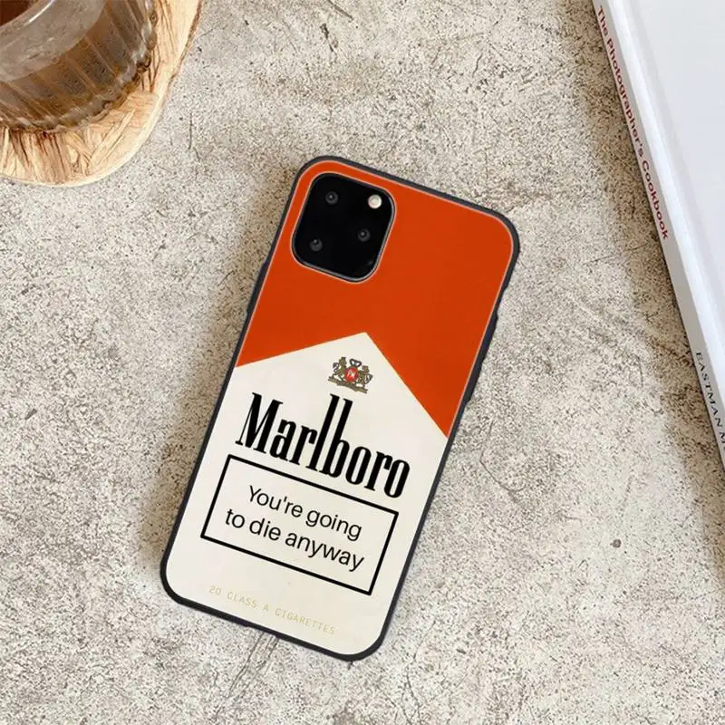 

Cigarette M-marlboro Soft Phone Case For Iphone 6 6s 7 8 Plus XR X XS XSmax 11 12 Pro Mini Max