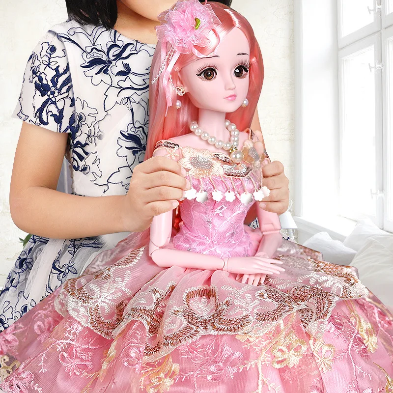60 см, 1/3 BJD, кукла с принцессой, аксессуары для одежды, 20 подвижных шарнирных кукол, свадебное платье, игрушки для девочек, подарок AT35