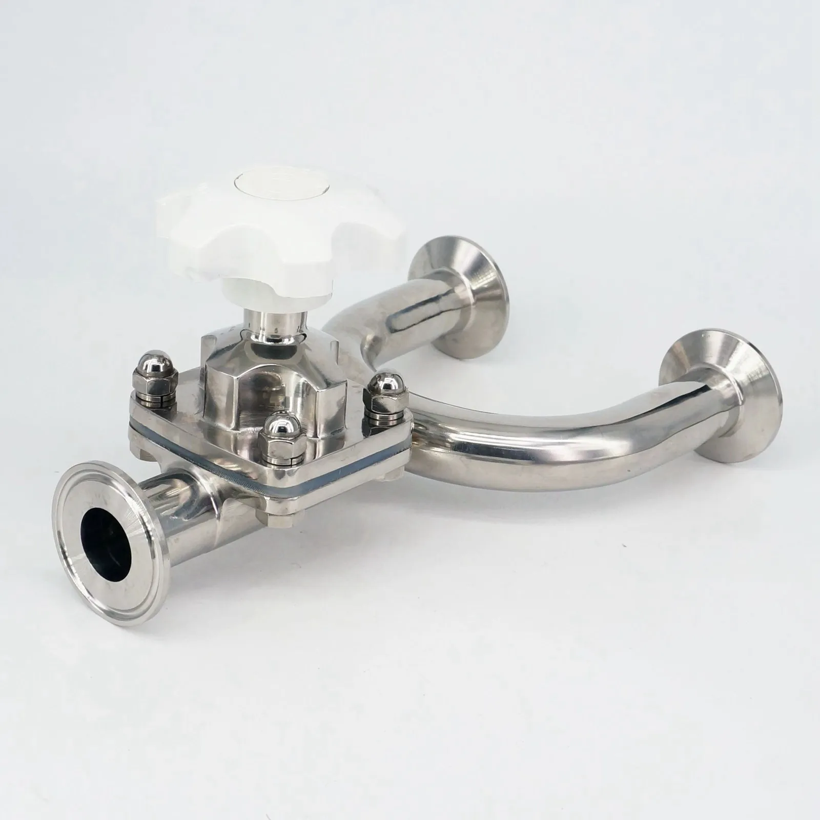 Санитарный U-образный диафрагменный клапан для домашнего пивоварения 3/4 дюйма 19