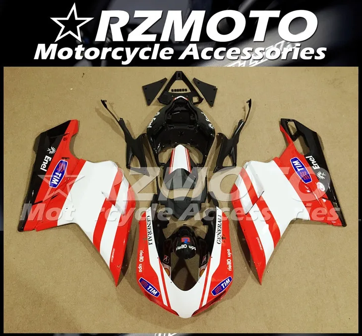 

New ABS Whole Fairings kit Fit for Ducati 848 evo 1098 1198 2007 2008 2009 2010 2011 07 08 09 10 11 Bodywork set TIM