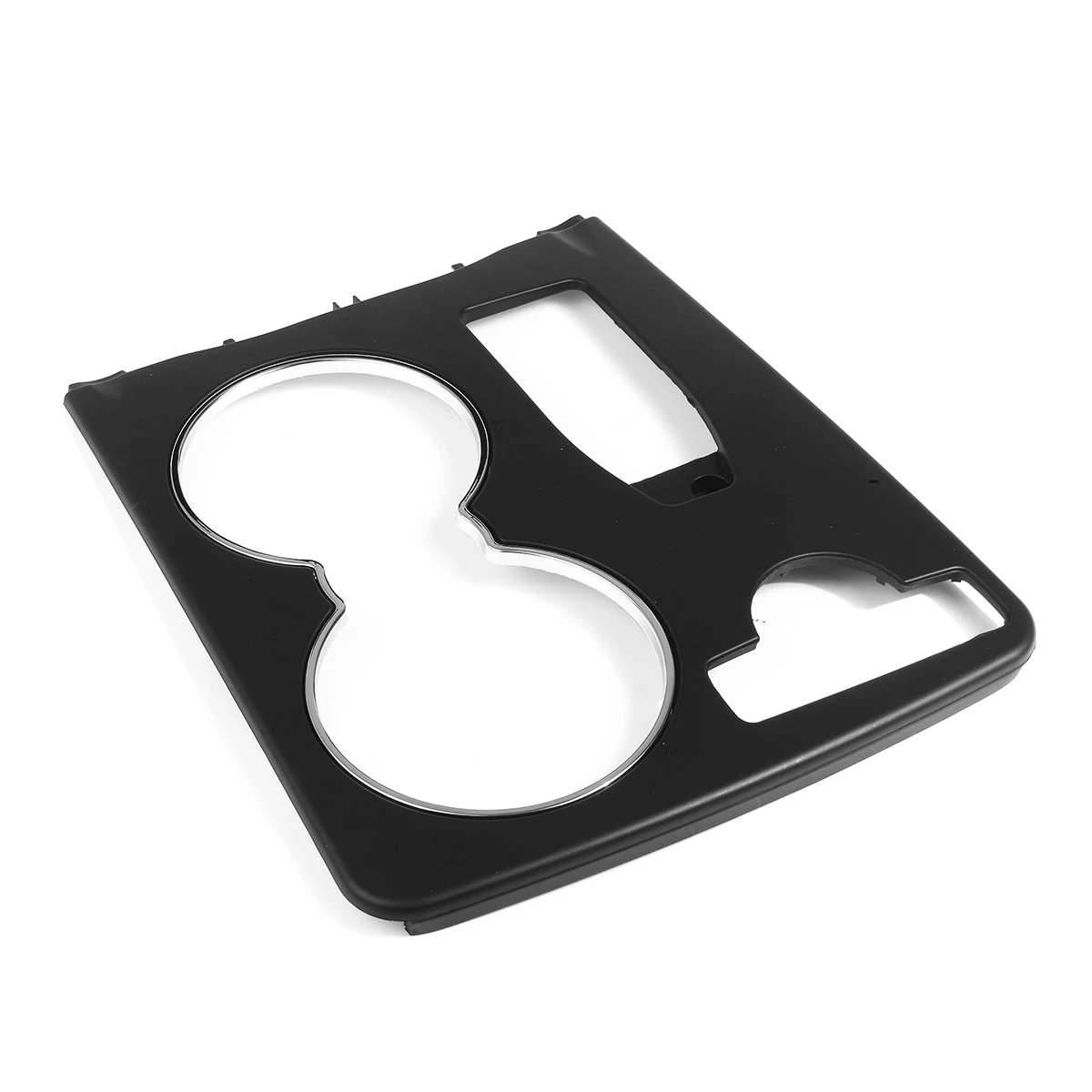 

ABS Matte / Glossy Black Console Car Cup Holder Trim Cover For Mercedes C-Class W204 C250 C300 C350 C63 2008 -2014
