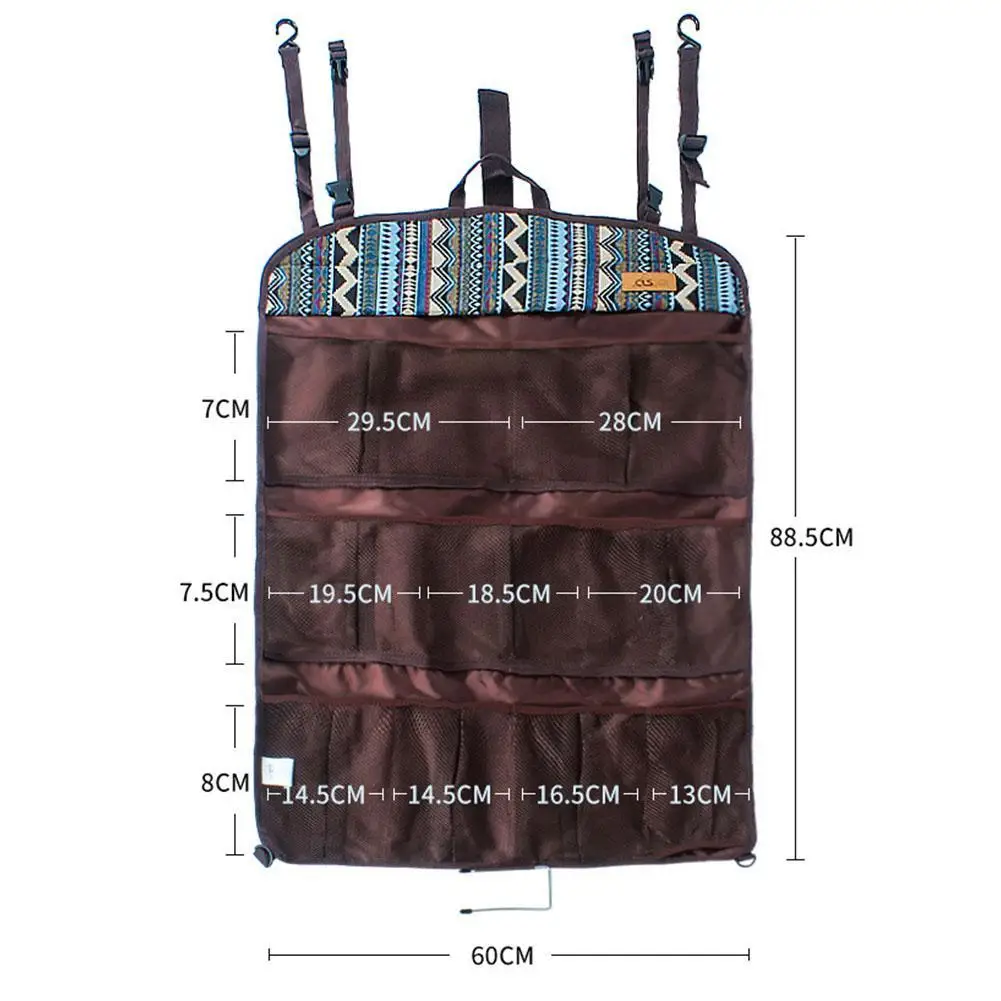 

Outdoor Hanging Storage Net Pockets Travel Camping the Storage Foldable Tent Storages Bag Doors Household Tools Bags Net Be Q8Y9