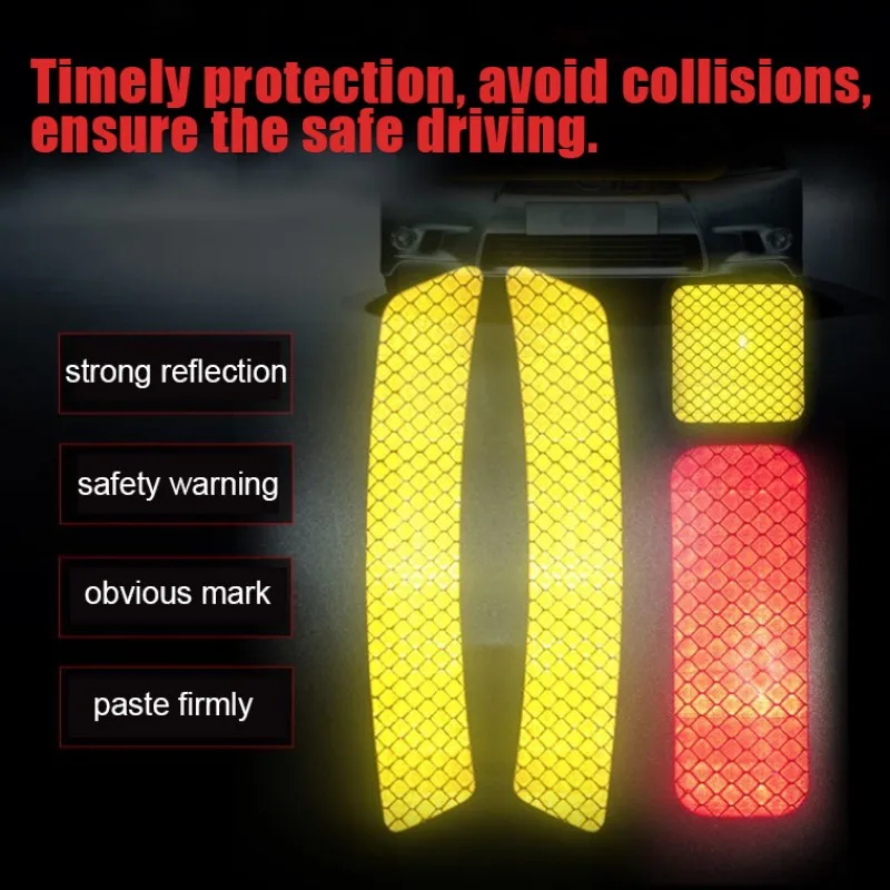 10 шт. автомобильные отражающие наклейки многофункциональная Предупреждение