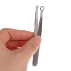 Универсальный Пинцет из нержавеющей стали для носа, пинцет для стрижки волос в носу, пинцет с круглым кончиком для бровей, идеальное удаление волос в носу, стрижка