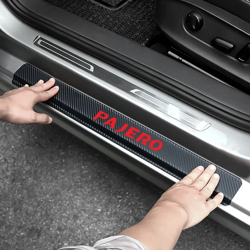 4 шт. декоративные наклейки из углеродного волокна для Mitsubishi Pajero | Автомобили и