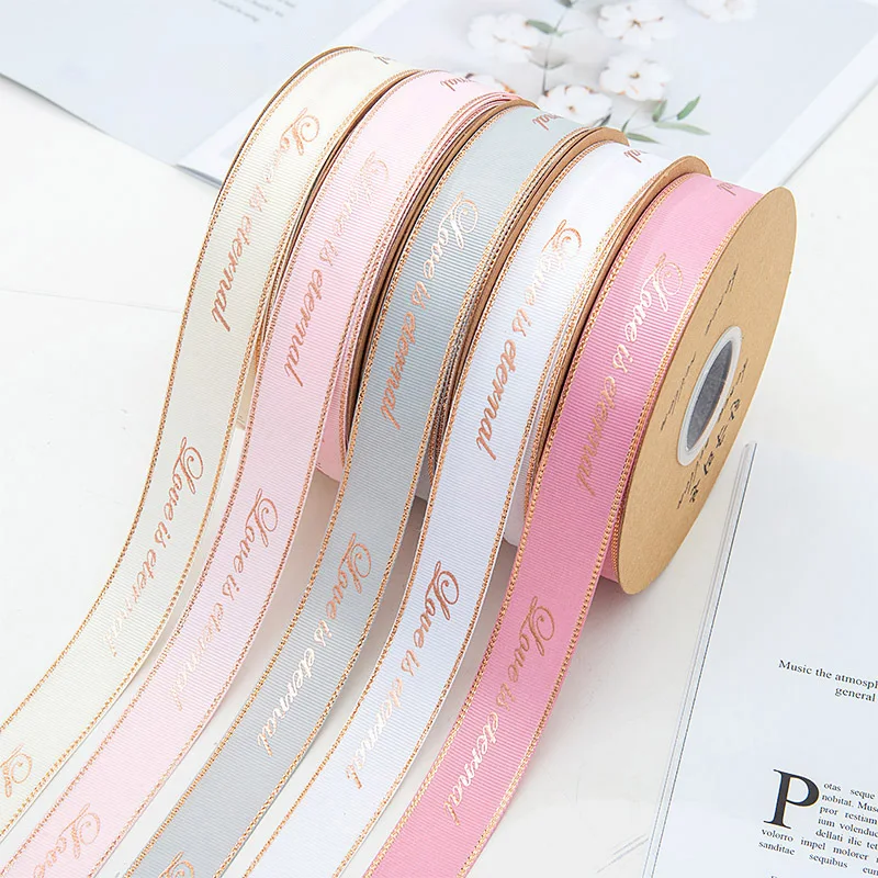 Бронзирующая лента 2 5 см с надписью на английском языке упаковочная коробка