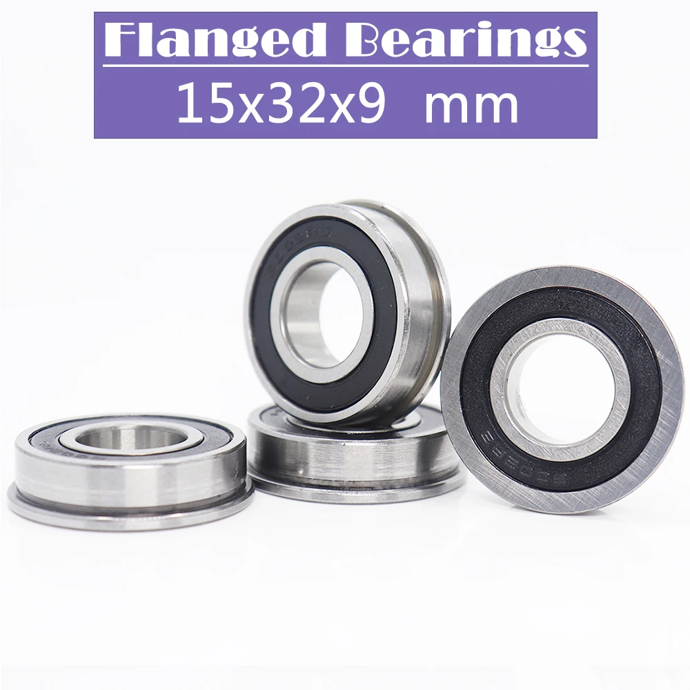 F6002RS фланцевый подшипник 15*32*9 мм (4 шт.) F6002 RS 2RS 6002RS шариковые подшипники | Спорт и