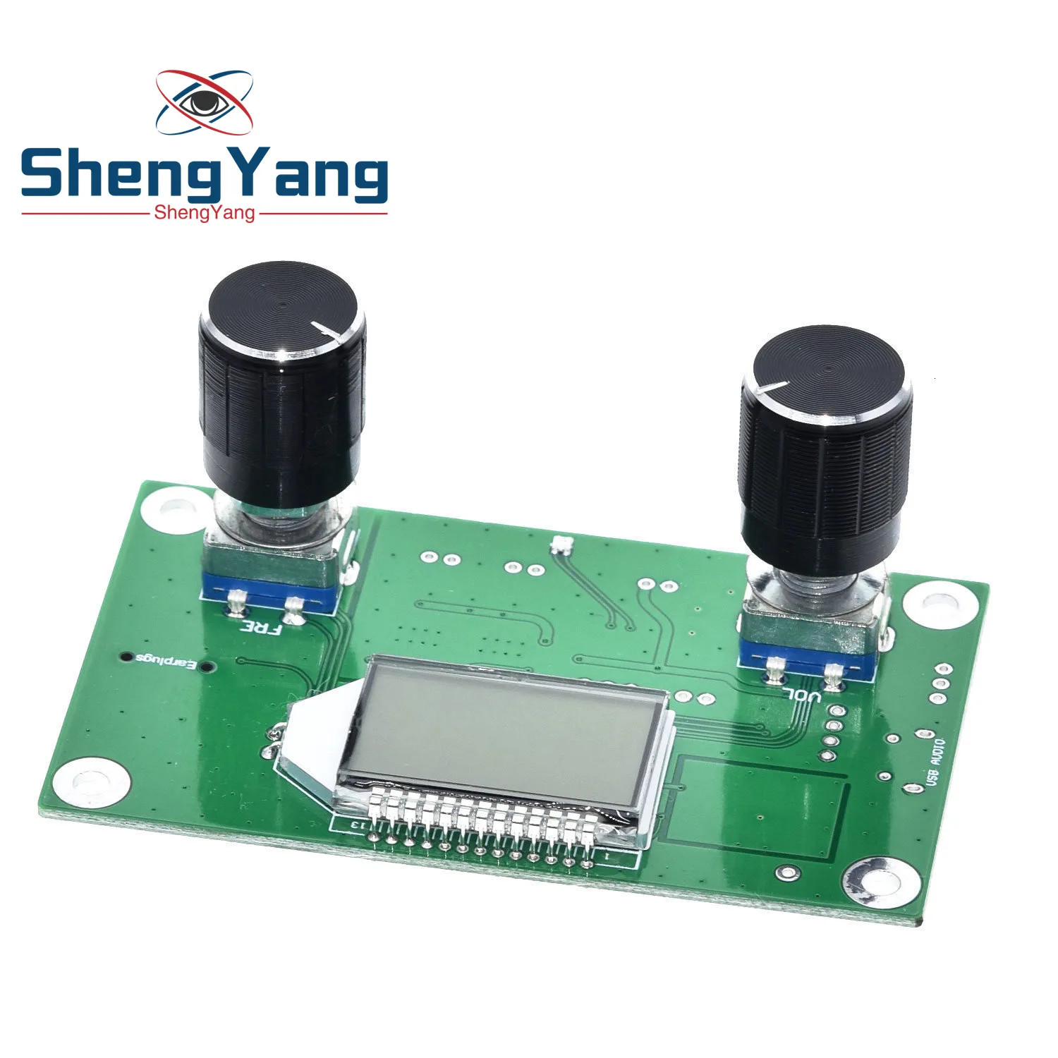 Модуль FM радиоприемника модулятор частоты стерео прием печатной платы с ЖК