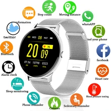 LIGE New Color Screen Smart Watch Women men Multifunctional Sport Heart Rate Blood Pressure IP67 Waterproof Woman Smartwatch+Box