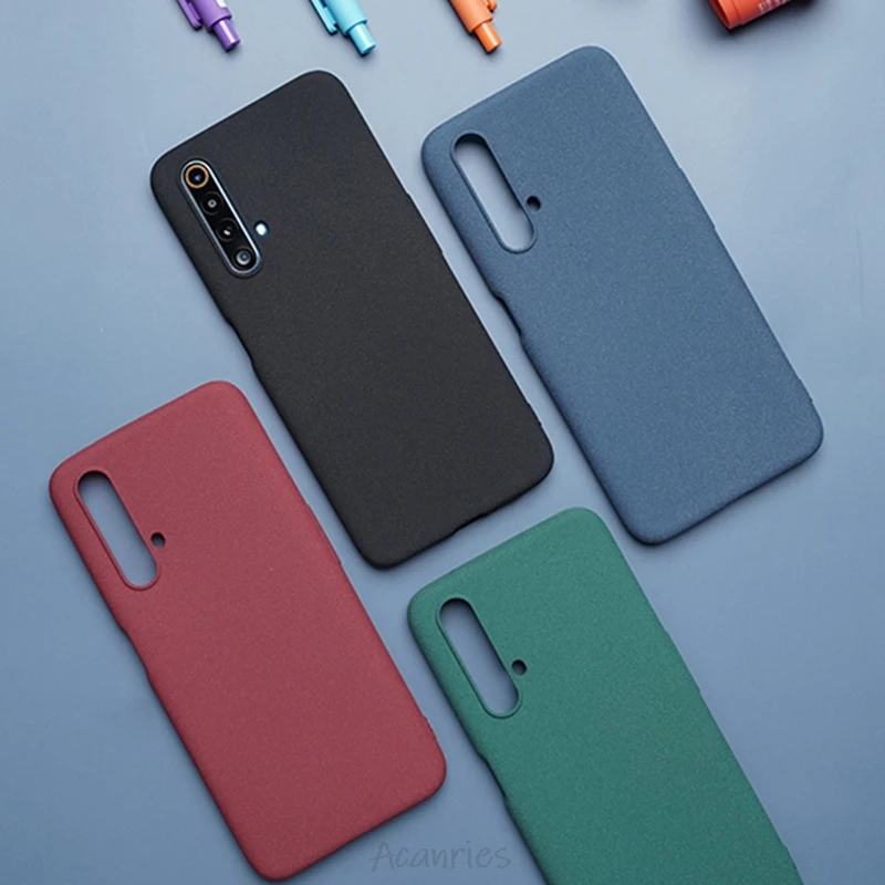 sandstone thin matte phone case for oppo realme 7 6 5 8 pro c3 xt find x2 lite x50 x7 pro soft back cover cases on real me 7 5g free global shipping