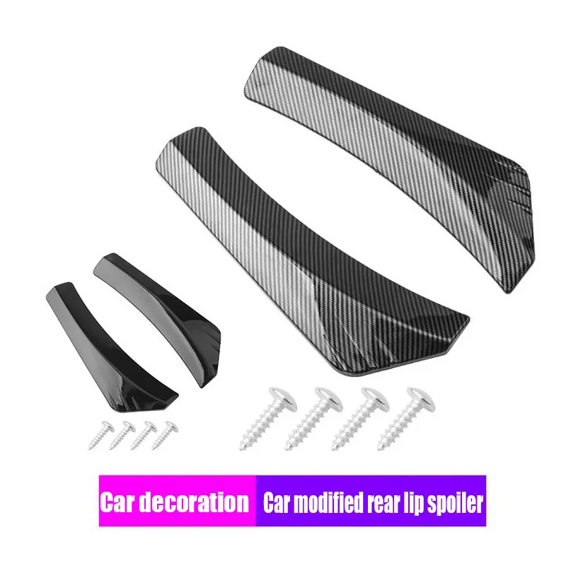 

Universal Car Rear Bumper Lip Diffuser Splitter Spoiler Auto Side Scratch Protector Styling Exterior Details Decor Accessories