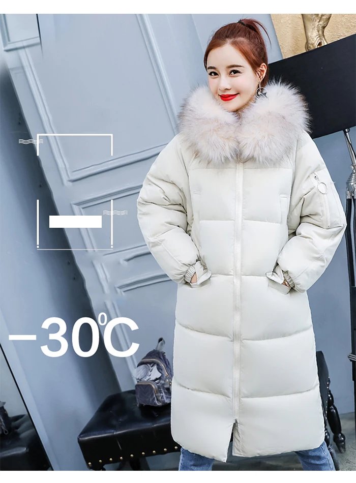 liva girl Casual Winter Jacket Women Coat Warm Parka Female Plus Big Size Long Jacket Quilted Coat With Fur Clothing