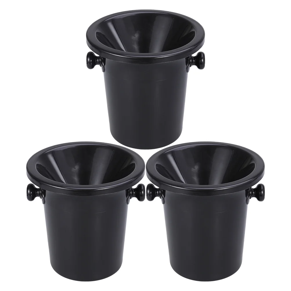 

3Pcs Creative Tasting Spittoons Spittoons Dump Buckets (Black)