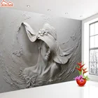 3d фото настенная бумага тисненые фрески настенная бумага s для гостиной прикроватная настенная бумага с рисунками европейские серые рулоны