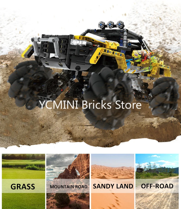 Конструктор Модель 1030 шт. RC городской трюк дрейф внедорожный электрический пульт