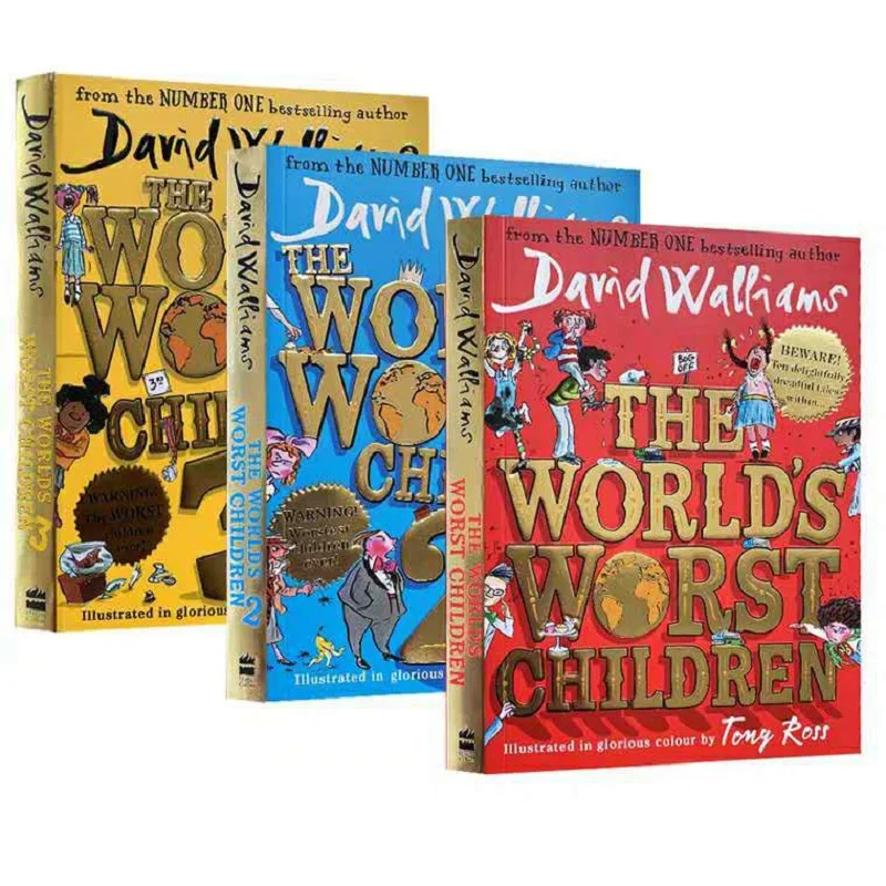 3 Books The World'S Worst Children English Original Books David Williams' humorous novels