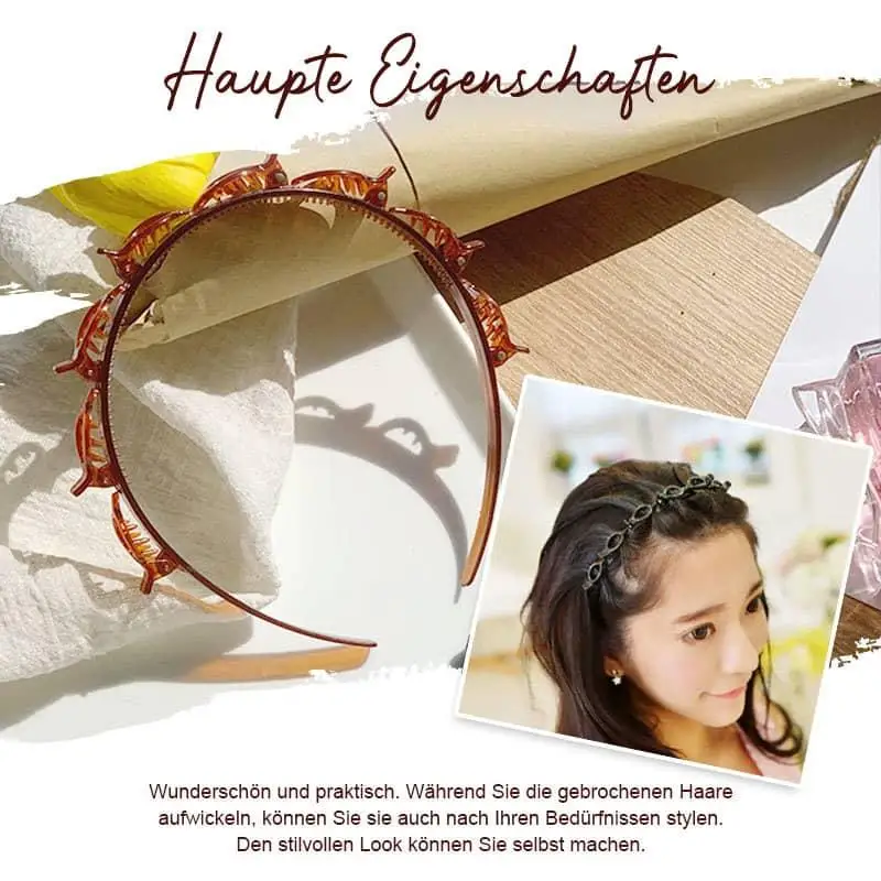 Зубчатый дизайн двухслойная повязка на голову многослойный полый ремень зажим