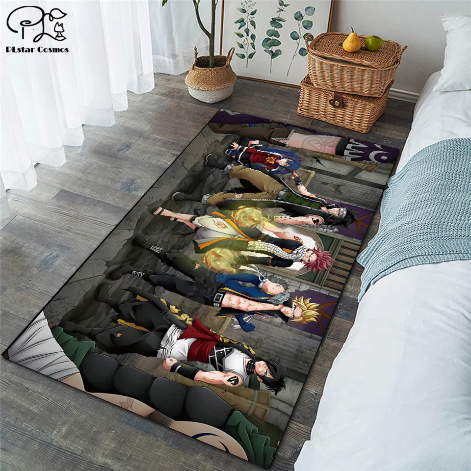 

Fairy Tail anime carpet Anti-Skid Area Floor Mat 3D Rug Non-slip Mat Dining Room Living Room Soft Bedroom Carpet style-04