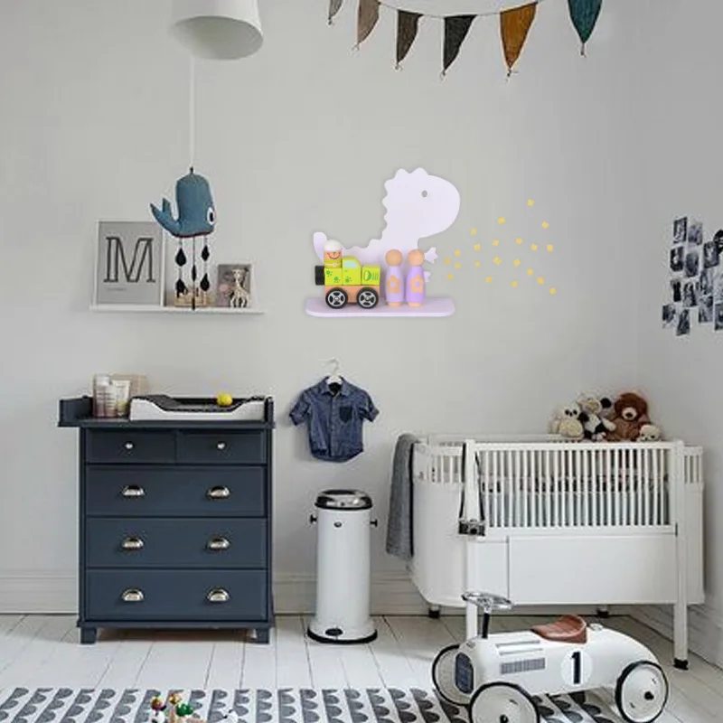 Скандинавские настенные держатели для хранения на полках деревянный кролик