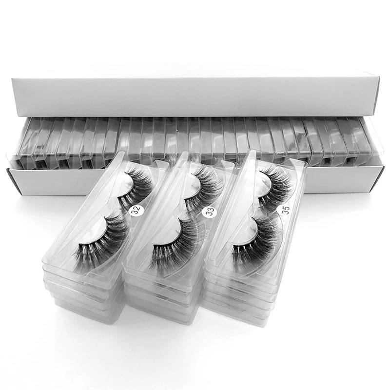 

20Pcs 3D Mink Lashes Natural Mink Eyelashes False Eyelashes Makeup False Lashes Eyelashes Extension Tool