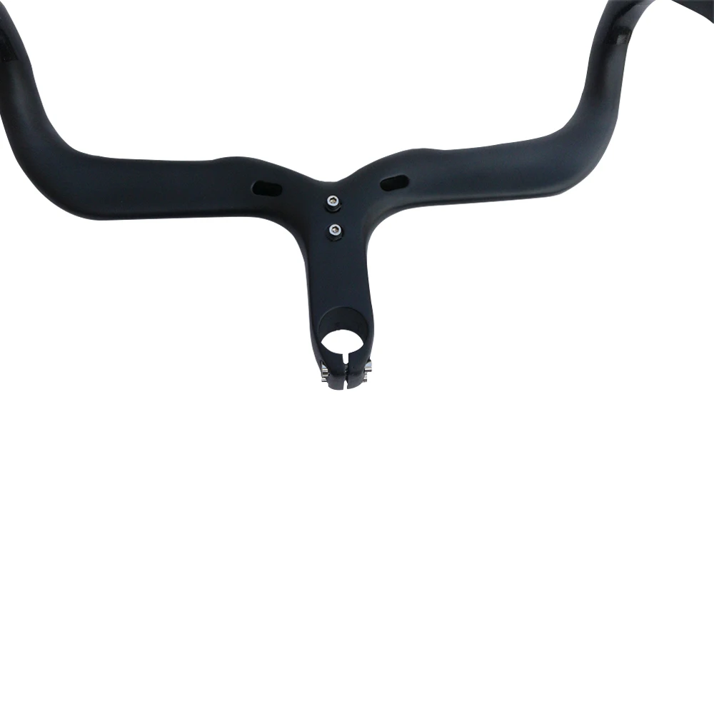 

carbon handlebar road black paint handlebar Integrated handlebar with stem Drop Handlebars matte 400/420/440x90/100/110/120mm