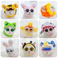 pet headdress cute cat teddy holiday dress up rabbit fortune cat headdress wig cat headgear hat cat pets accessories