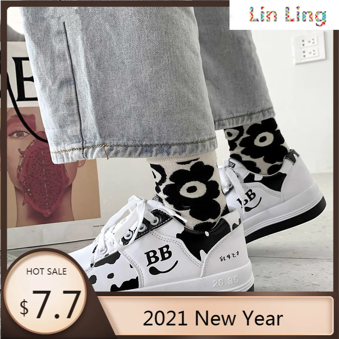 Женские кроссовки в стиле лолита туфли Корейском Харадзюку с высоким бантом для