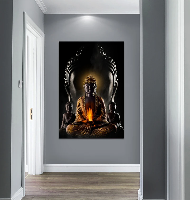 Абстрактная картина лорд Будды принты на холсте художественные картины плакаты