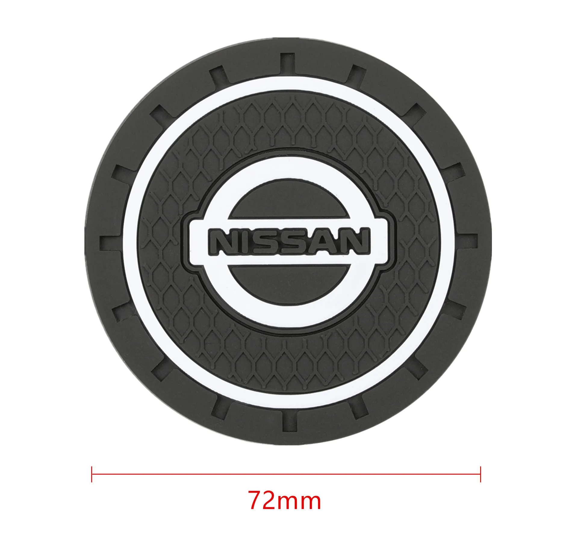 

2PCS Car Cup Holder Anti-slip Pad Mat For Nissan Tiida Versa Sunny Juke Qashqai J10 X-Trail Terra Micra Leaf Serena Armada Titan