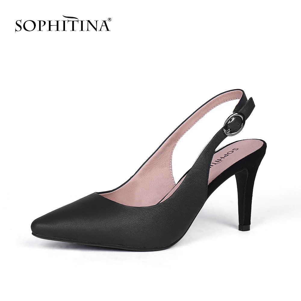 SOPHITINA/пикантные босоножки с острым носком Высококачественная модная